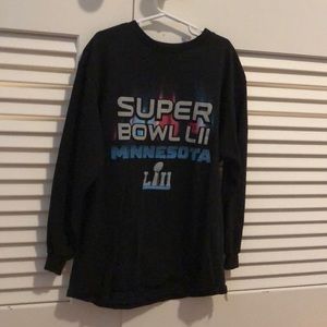Black long sleeve Super Bowl shirt